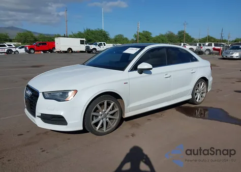 2016 Audi A3 2.0T Premium z USA, uszkodzony, nr VIN WAUJ8GFF0G1063649